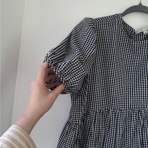 Anthropologie Evaline gingham maxi dress